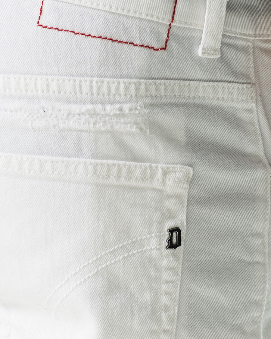 Herr | Shorts | Dondup | Derek Denim Shorts Detroyed White
