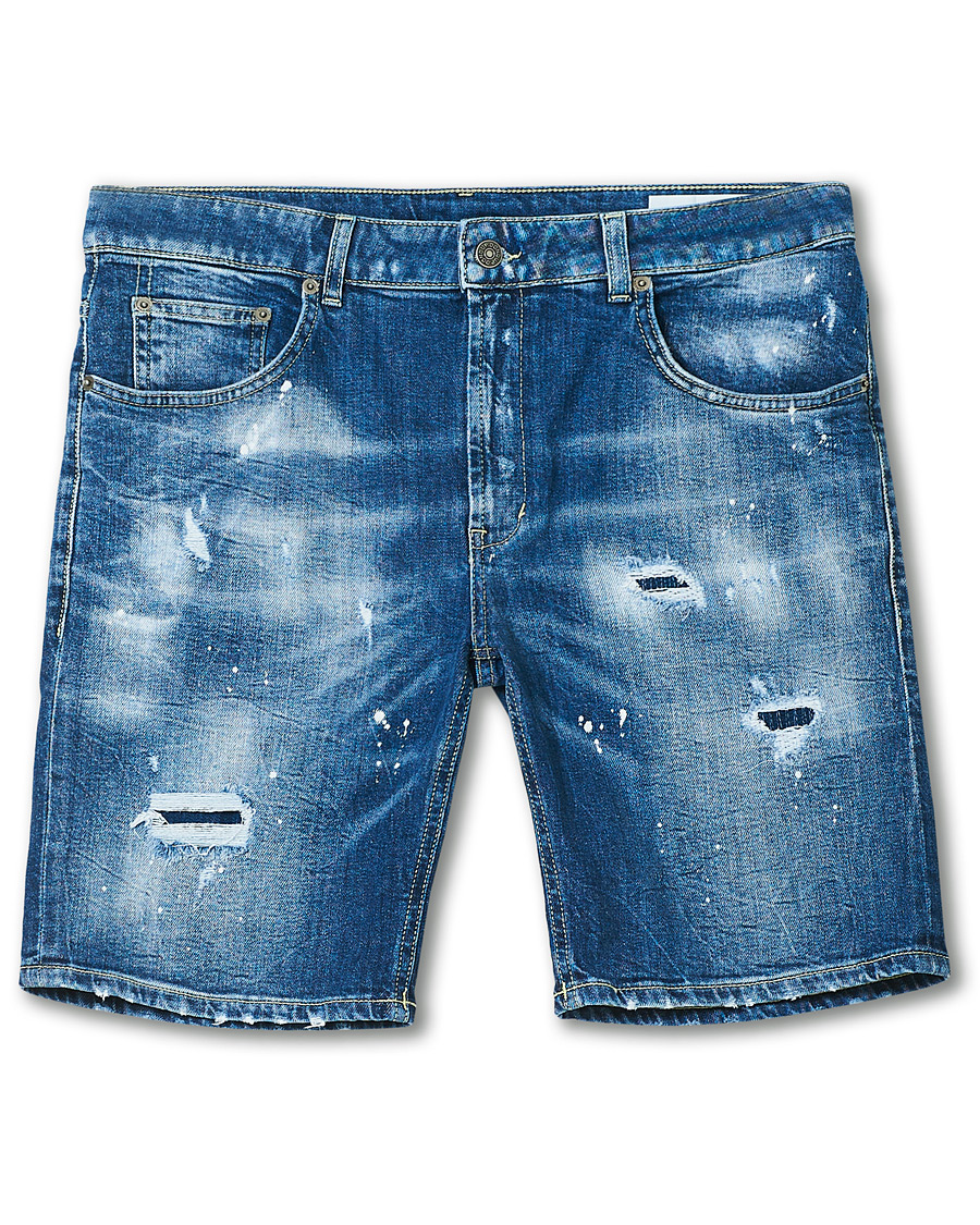 Herr | Shorts | Dondup | Derek Denim Shorts Distressed Blue