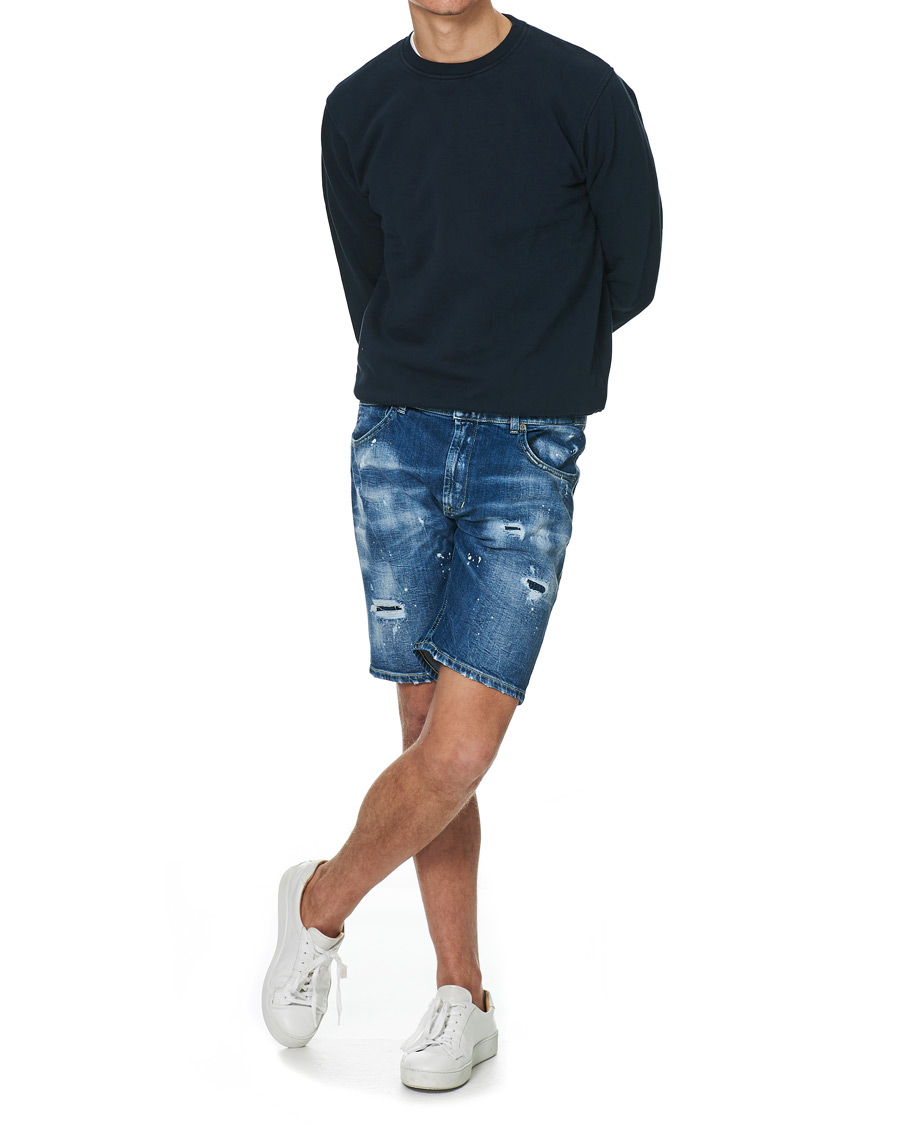 Herr | Shorts | Dondup | Derek Denim Shorts Distressed Blue