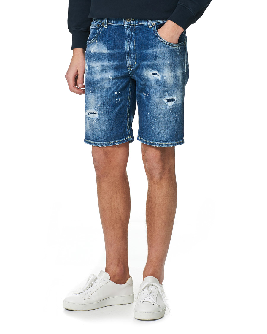 Herr | Shorts | Dondup | Derek Denim Shorts Distressed Blue