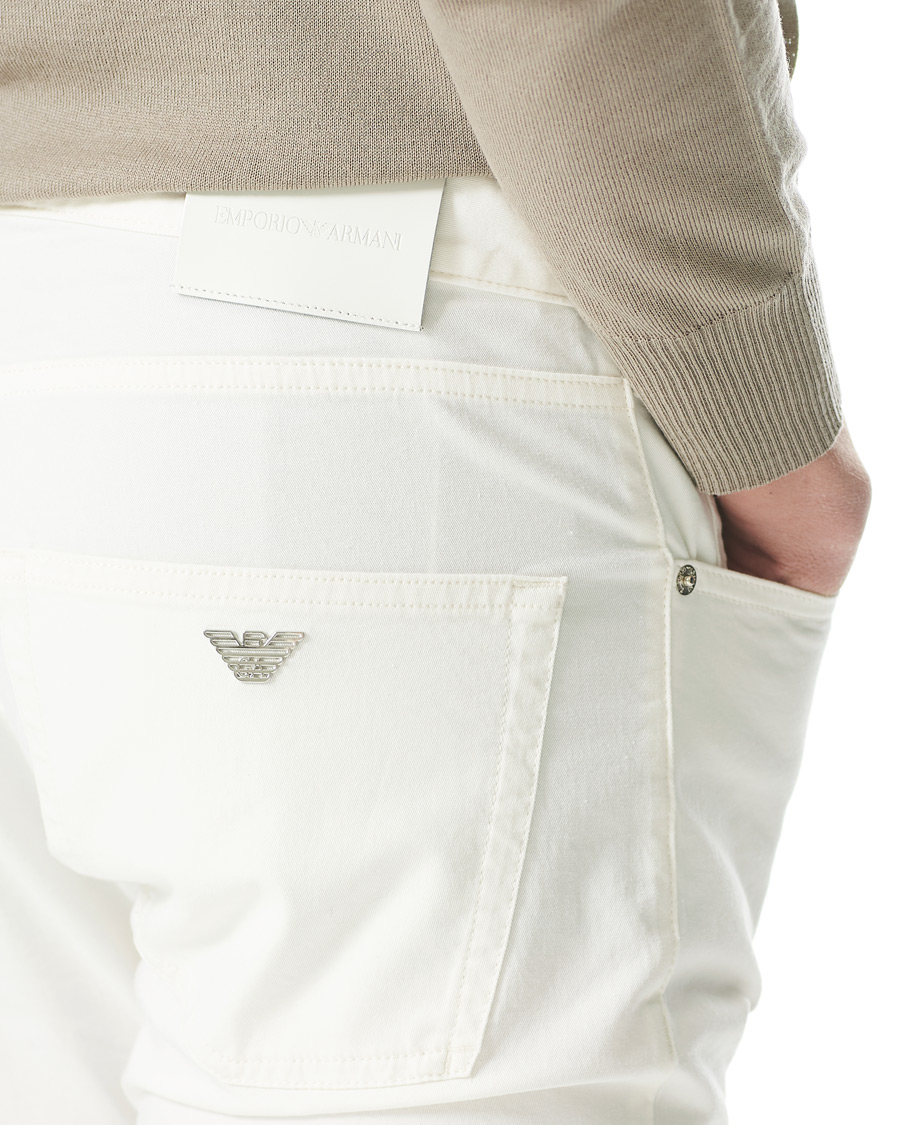 Herr | Byxor | Emporio Armani | Cotton 5-pocket White