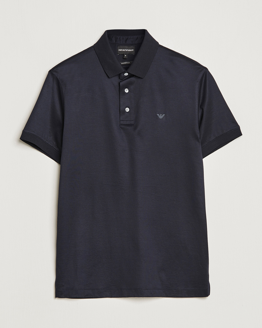 Herr | Pikéer | Emporio Armani | Cotton Tencel Polo Navy
