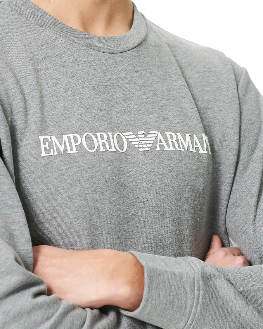 Herr | Tröjor | Emporio Armani | Emporio Sweatshirt Grey