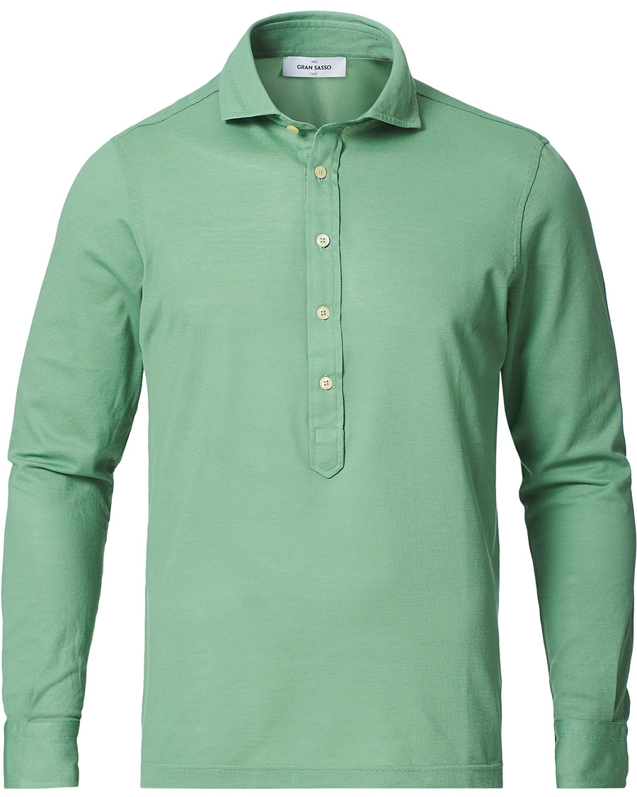 Herr | Skjortor | Gran Sasso | Popover Shirt Pistage