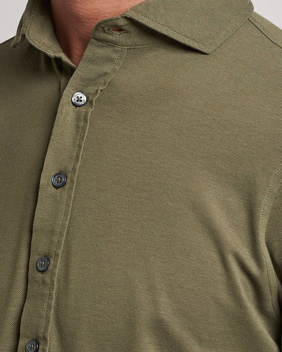 Herr | Skjortor | Gran Sasso | Popover Shirt Olive
