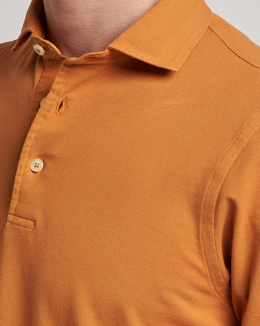 Herr | Pikéer | Gran Sasso | Washed Polo Orange