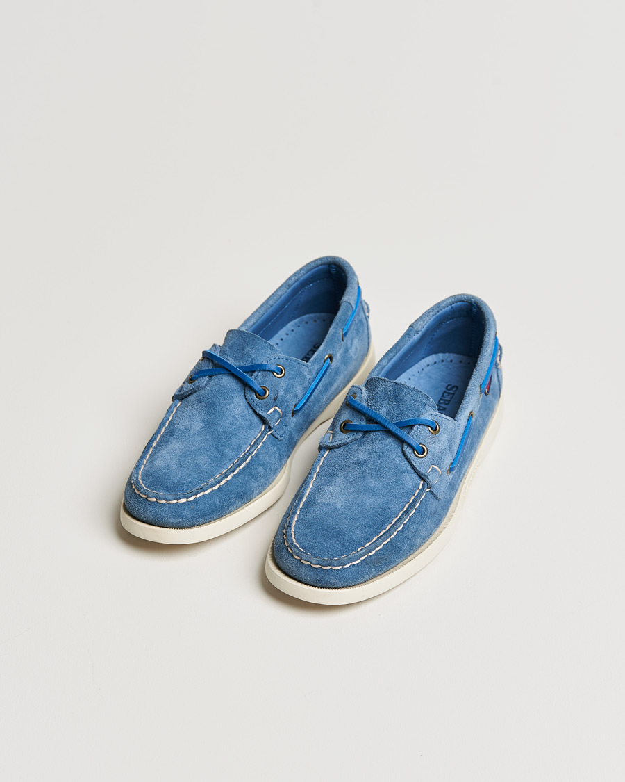 Herr | Sebago Docksides Suede Boat Shoe Indigo | Sebago | Docksides Suede Boat Shoe Indigo