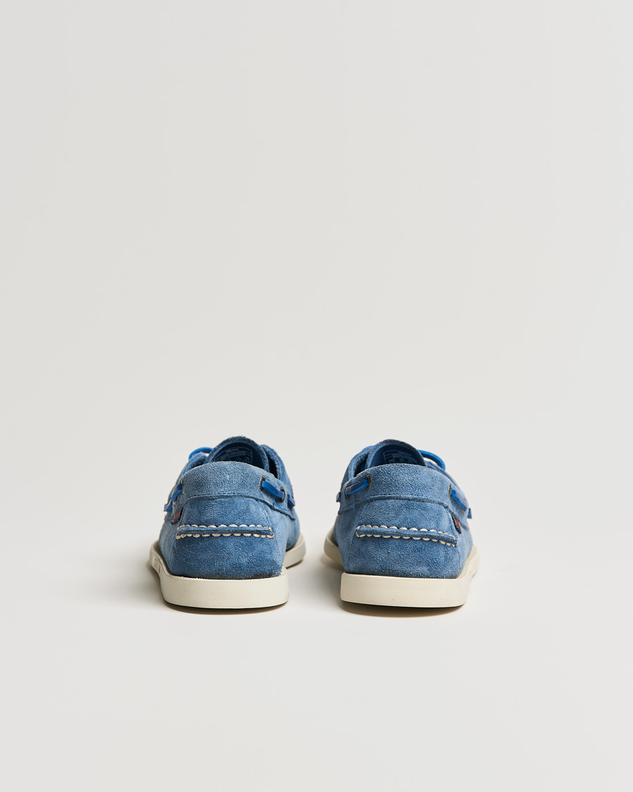 Herr | Sebago Docksides Suede Boat Shoe Indigo | Sebago | Docksides Suede Boat Shoe Indigo
