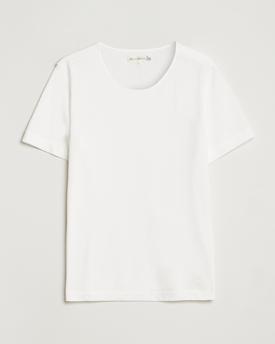 Herr | T-Shirts | Merz b. Schwanen | 1920s Loopwheeled T-Shirt White