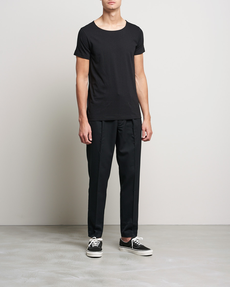 Herr | T-Shirts | Merz b. Schwanen | 1920s Loopwheeled T-Shirt Black
