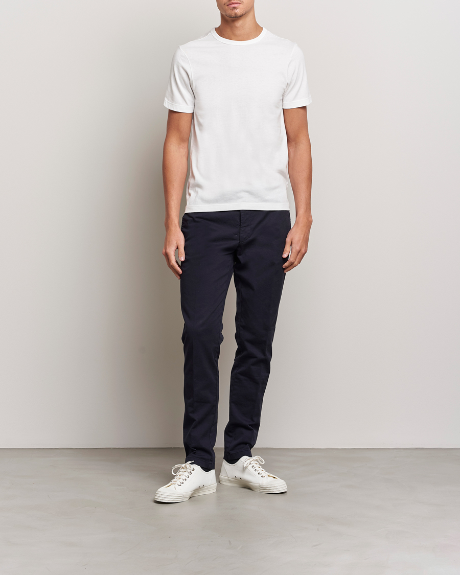Herr | T-Shirts | Merz b. Schwanen | 1950s Classic Loopwheeled White