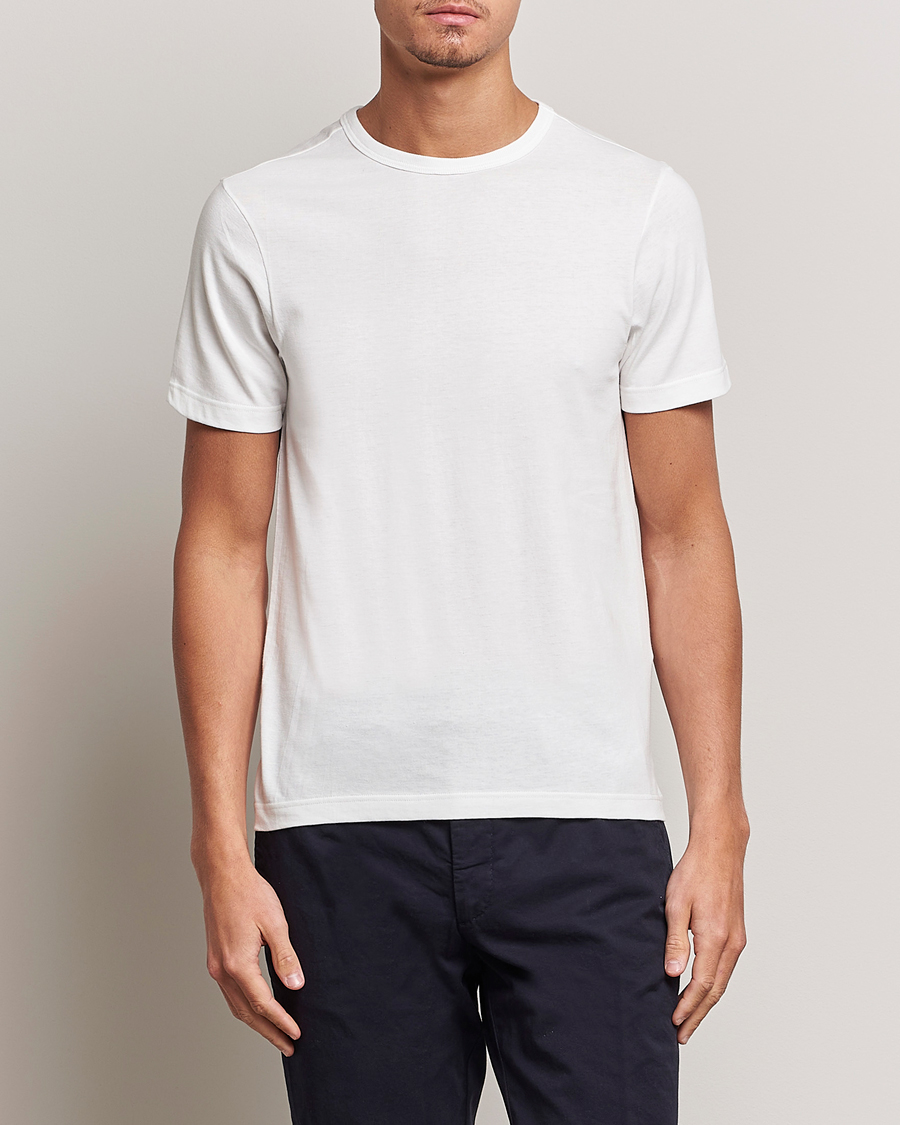 Herr | T-Shirts | Merz b. Schwanen | 1950s Classic Loopwheeled T-shirt White