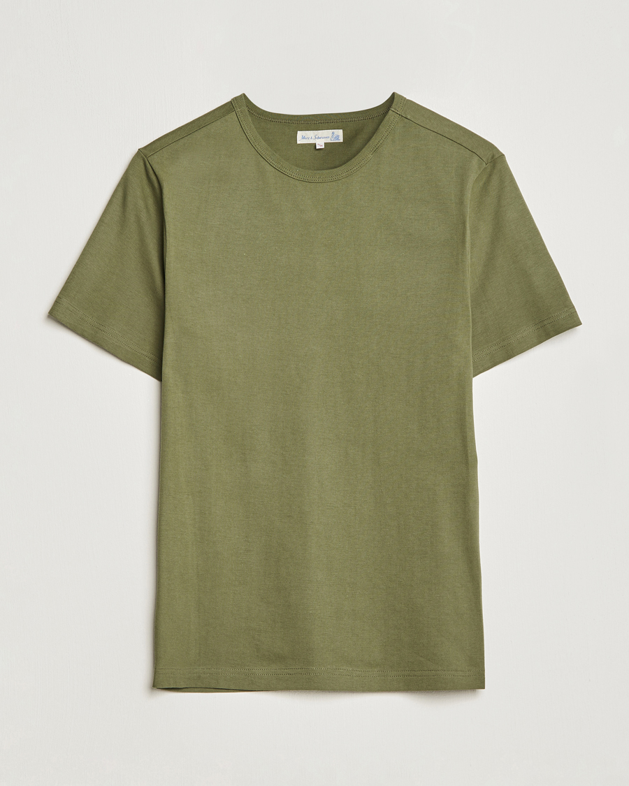 Herr | T-Shirts | Merz b. Schwanen | 1950s Classic Loopwheeled T-shirt Army