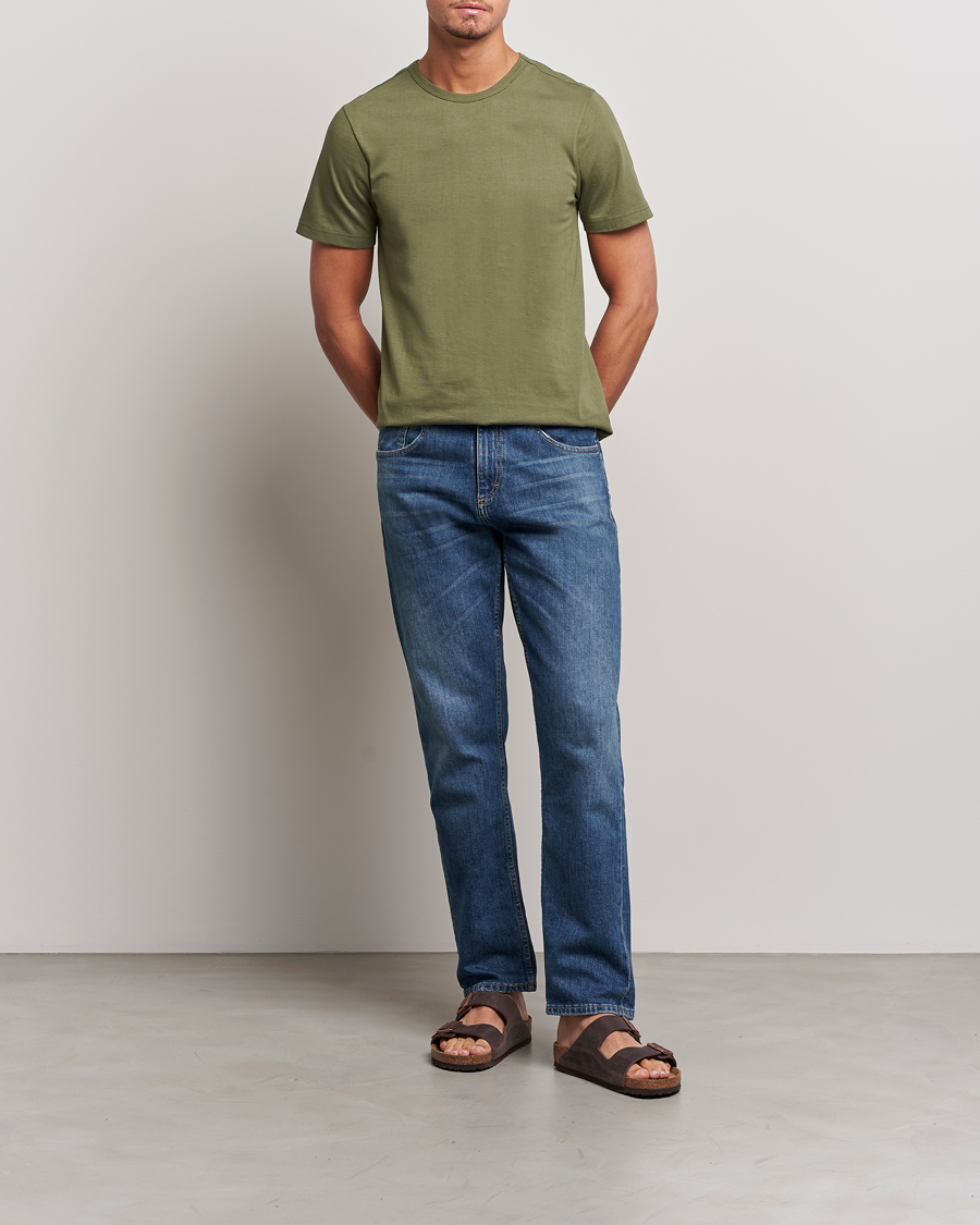 Herr | T-Shirts | Merz b. Schwanen | 1950s Classic Loopwheeled T-shirt Army