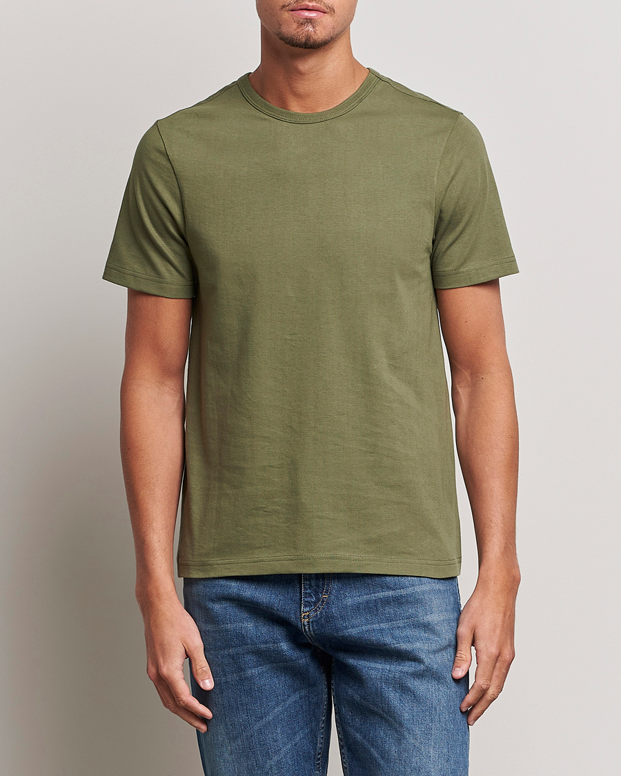 Herr | Kläder | Merz b. Schwanen | 1950s Classic Loopwheeled Tee Army