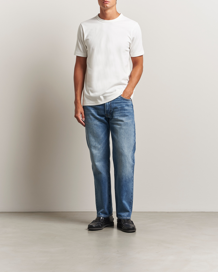 Herr | T-Shirts | Merz b. Schwanen | Relaxed Fit Loopwheeled T-Shirt White