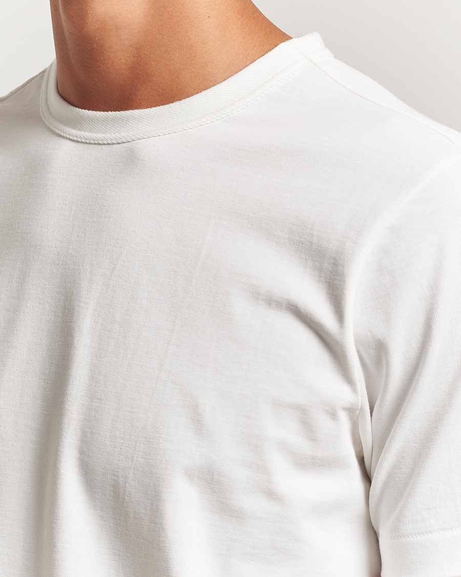 Herr | T-Shirts | Merz b. Schwanen | Relaxed Fit Loopwheeled T-Shirt White