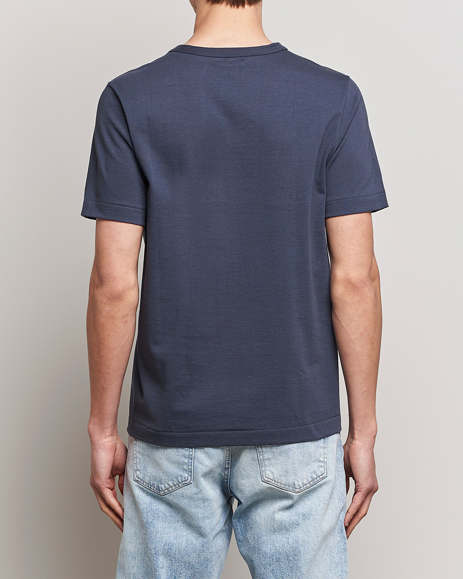 Herr | T-Shirts | Merz b. Schwanen | Relaxed Loopwheeled Sturdy Tee Navy