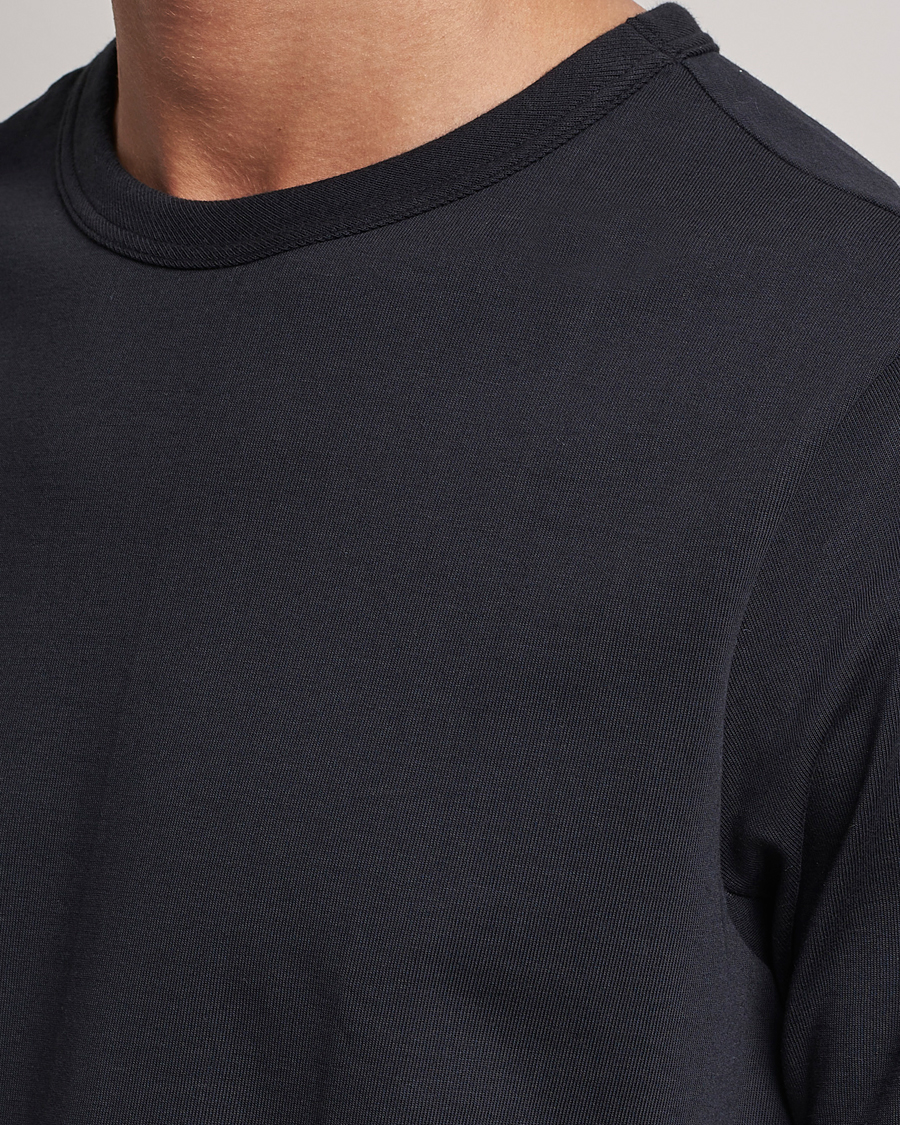 Herr | T-Shirts | Merz b. Schwanen | Relaxed Fit Loopwheeled T-Shirt Charcoal
