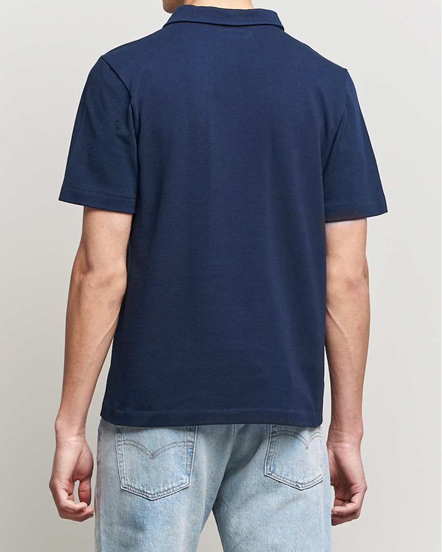 Herr | Pikéer | Merz b. Schwanen | Organic Cotton Washed Polo Ink Blue