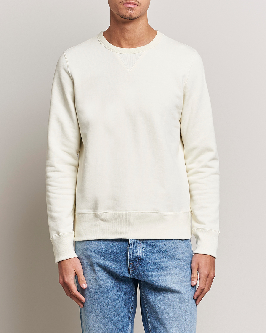 Herr | Sweatshirts | Merz b. Schwanen | Organic Cotton Crew Neck Sweat Oat