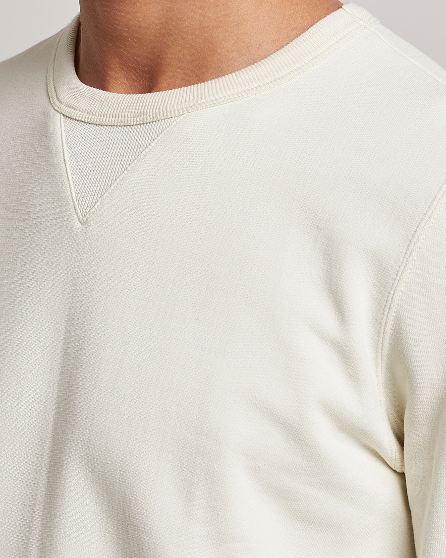 Herr | Tröjor | Merz b. Schwanen | Organic Cotton Crew Neck Sweat Oat
