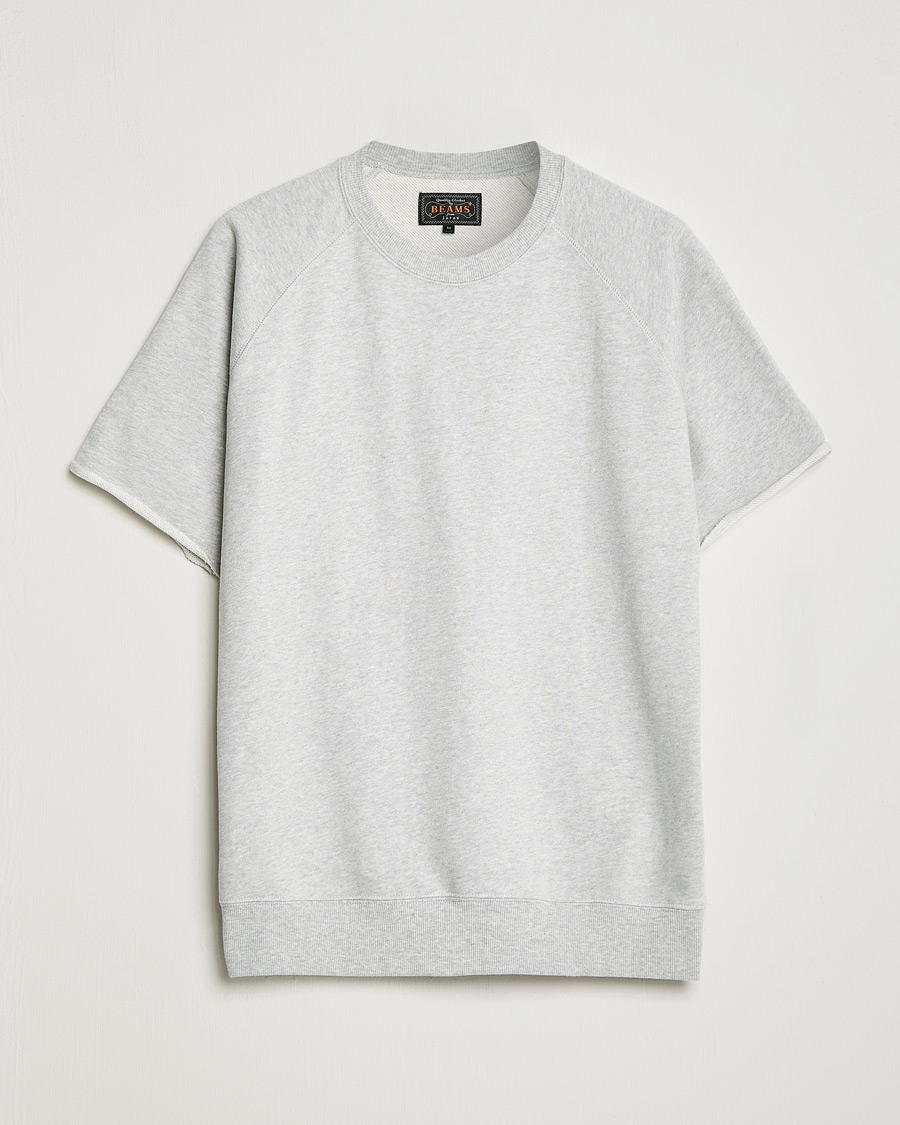 Herr | T-Shirts | BEAMS PLUS | Cut Off Sweatshirt Heather Grey