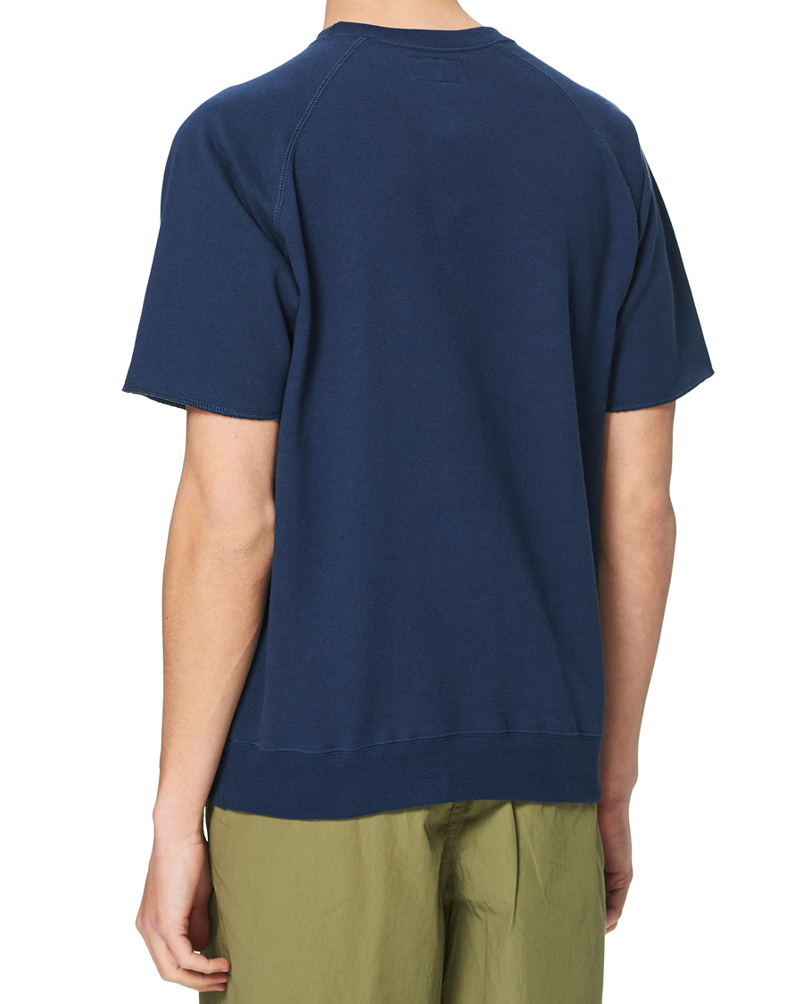 Herr | T-Shirts | BEAMS PLUS | Short Sleeve Cut Off Tee Navy