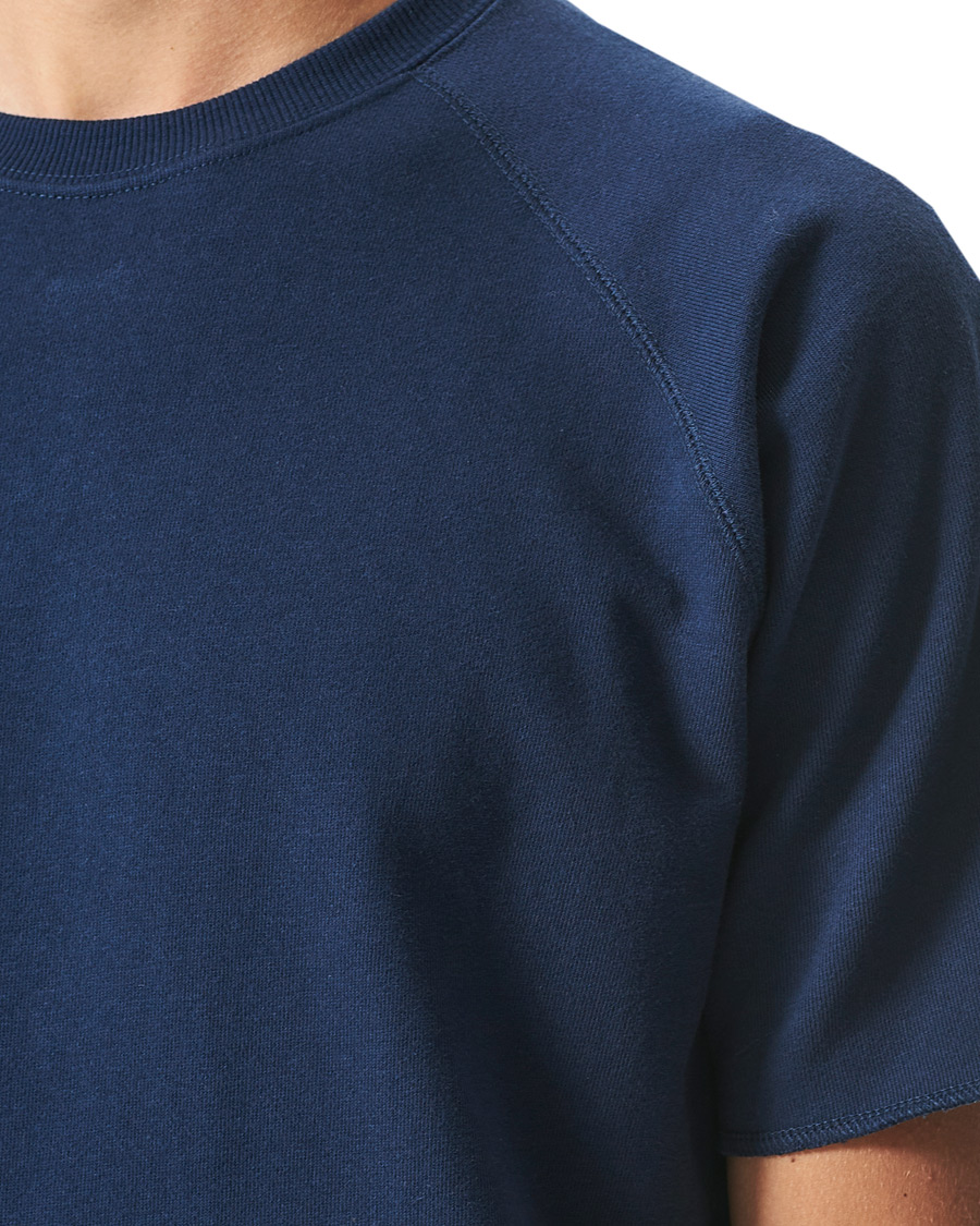 Herr | T-Shirts | BEAMS PLUS | Short Sleeve Cut Off Tee Navy