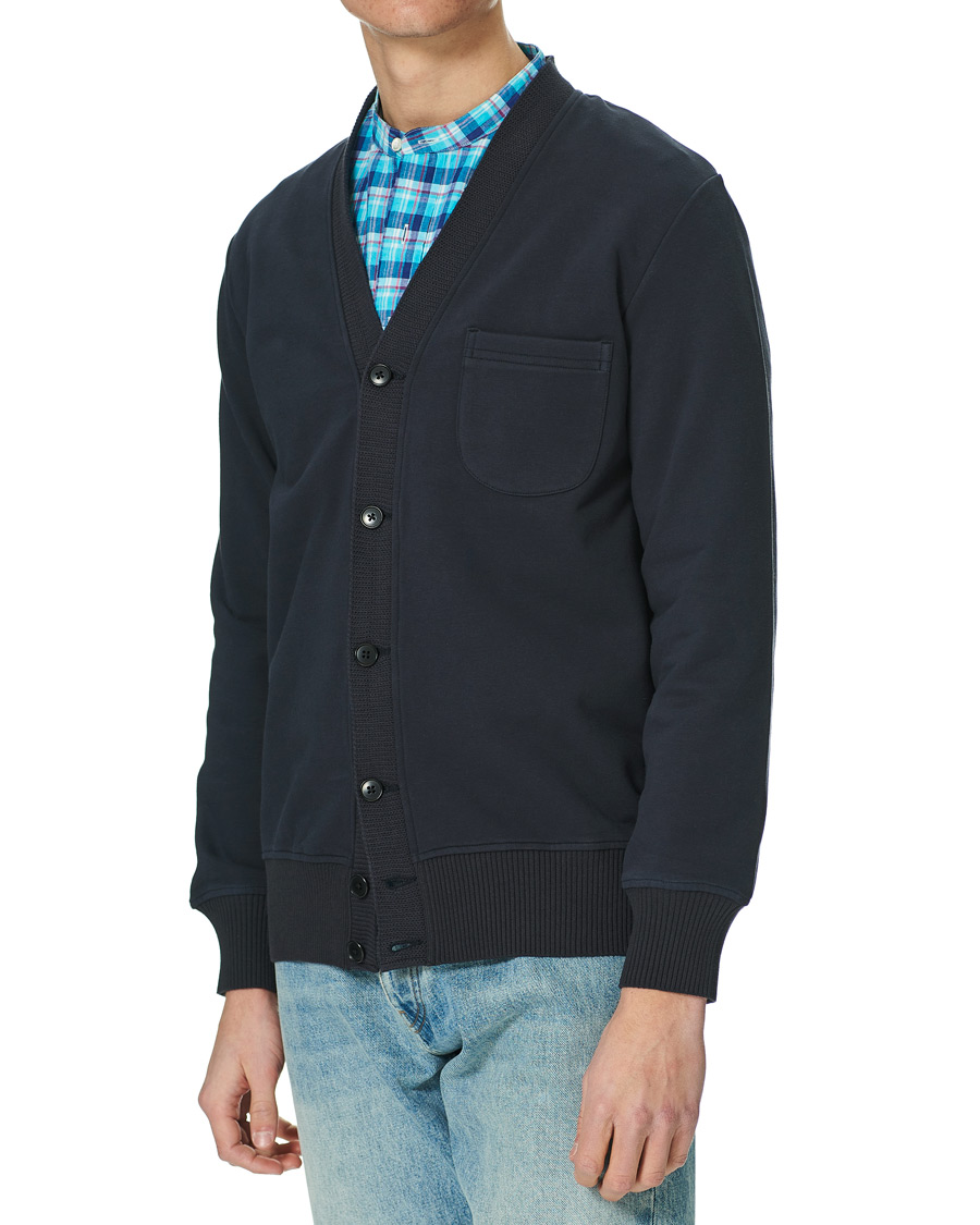 Herr | Tröjor | BEAMS PLUS | Cardigan Sweater Navy