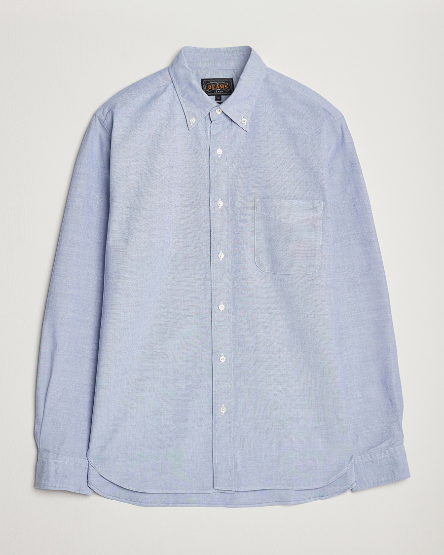 Herr | Skjortor | BEAMS PLUS | Oxford Button Down Shirt Light Blue