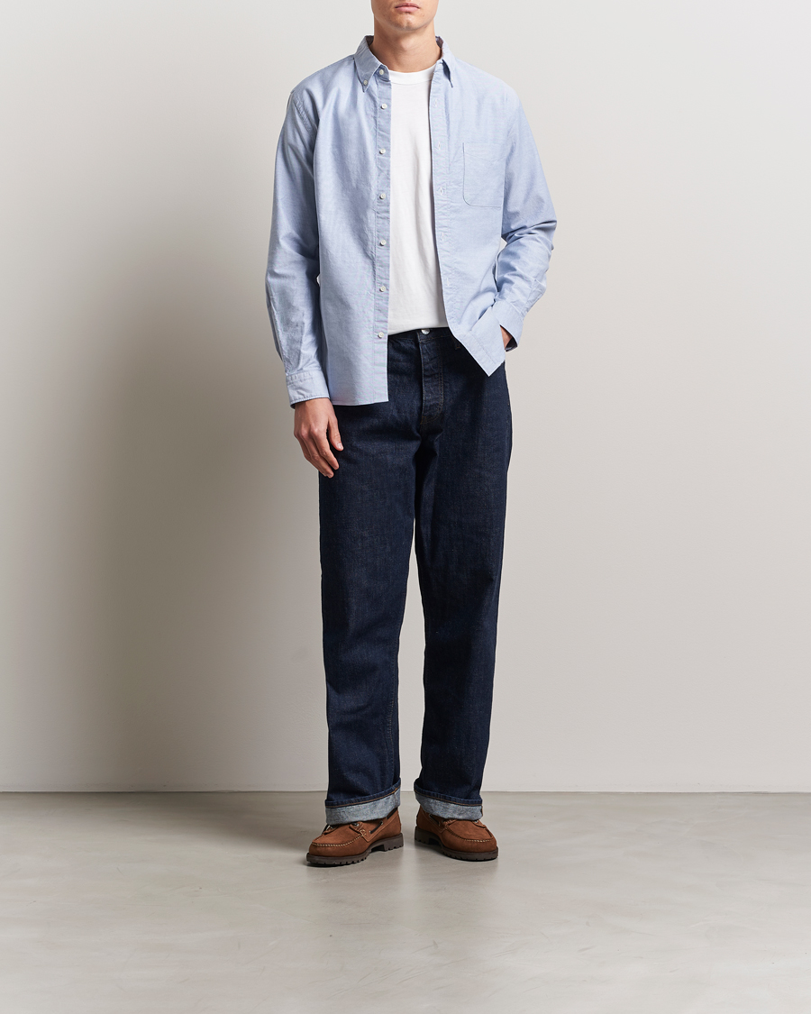 Herr | Skjortor | BEAMS PLUS | Oxford Button Down Shirt Light Blue