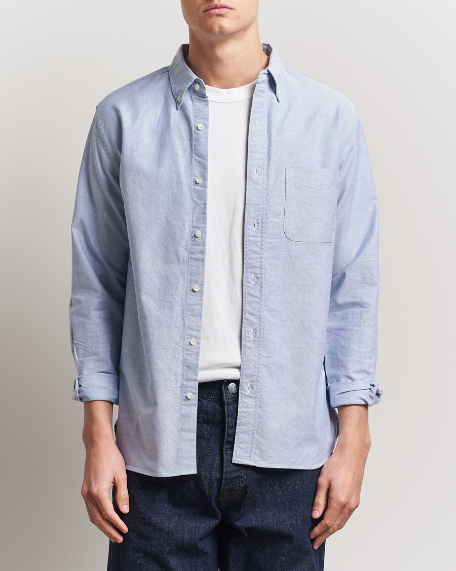 Herr | Skjortor | BEAMS PLUS | Oxford Button Down Shirt Light Blue