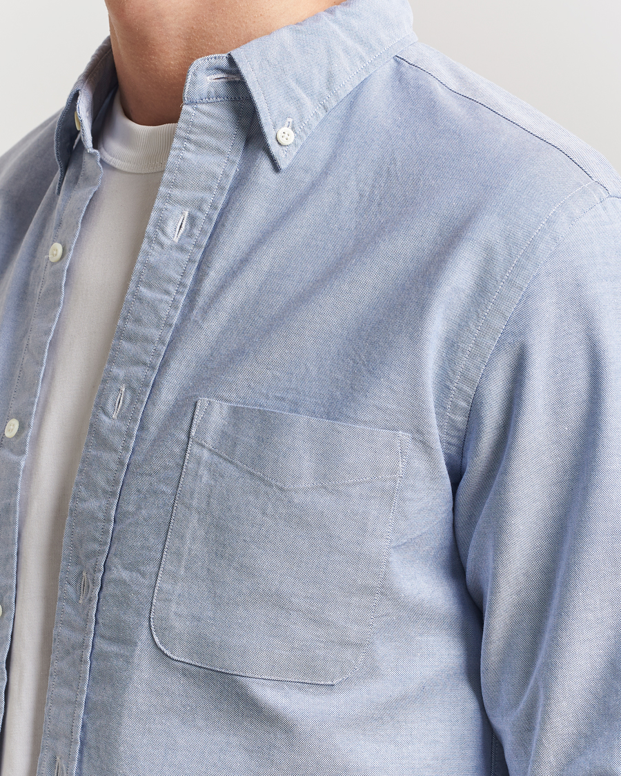 Herr | Skjortor | BEAMS PLUS | Oxford Button Down Shirt Light Blue