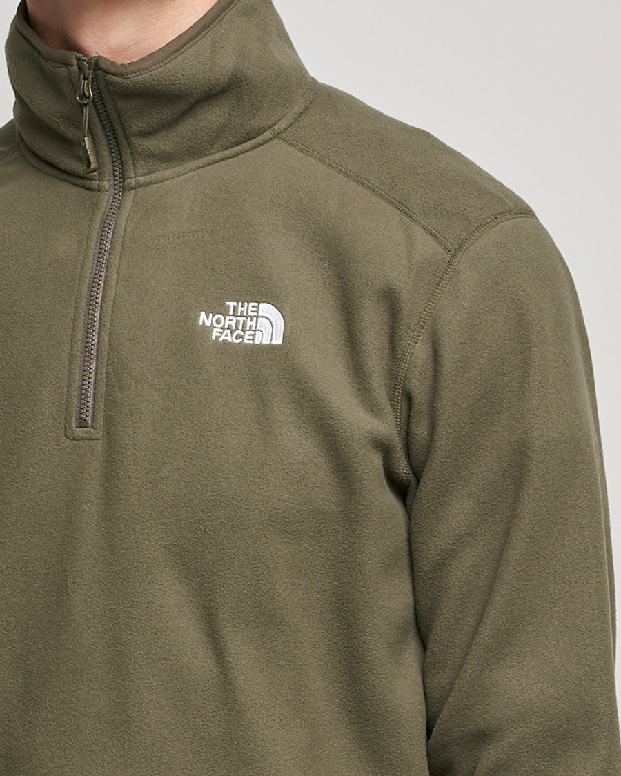 Herr | Tröjor | The North Face | 100 Glacier 1/4 Zip Taupe Green
