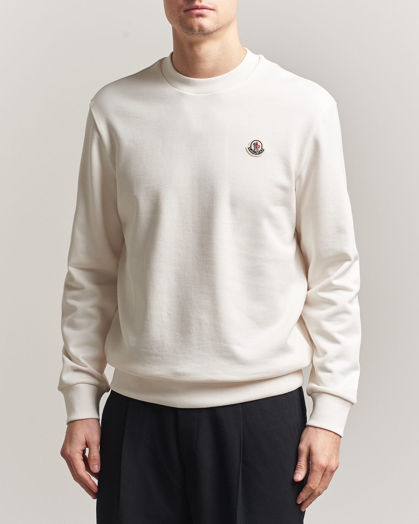 Herr | Tröjor | Moncler | Logo Sweatshirt White