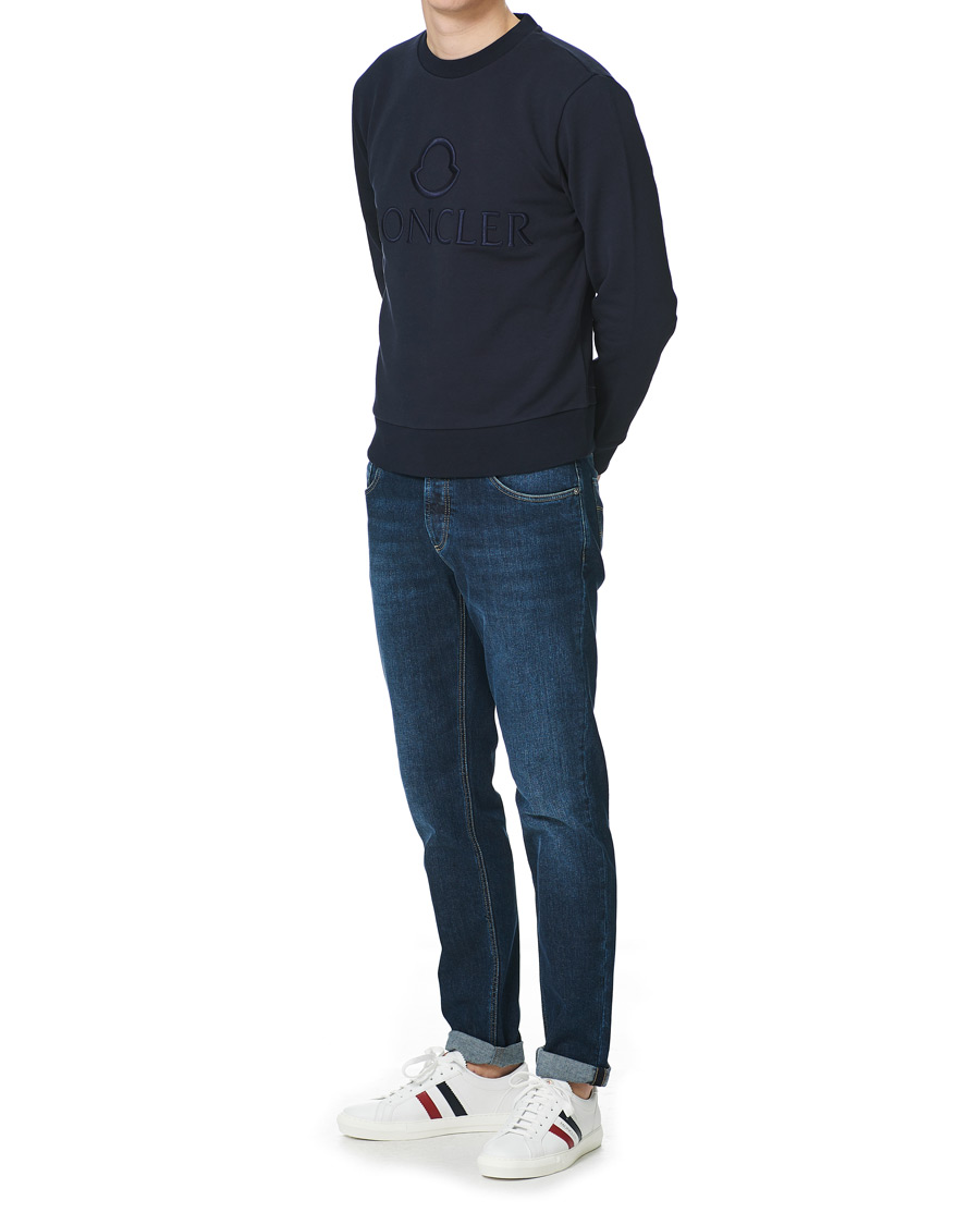 Herr | Tröjor | Moncler | Embroidered Logo Sweatshirt Navy