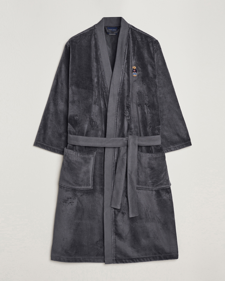 Herr | Pyjamas & Morgonrockar | Ralph Lauren Home | Flag Sweater Bear Bathrobe Charcoal