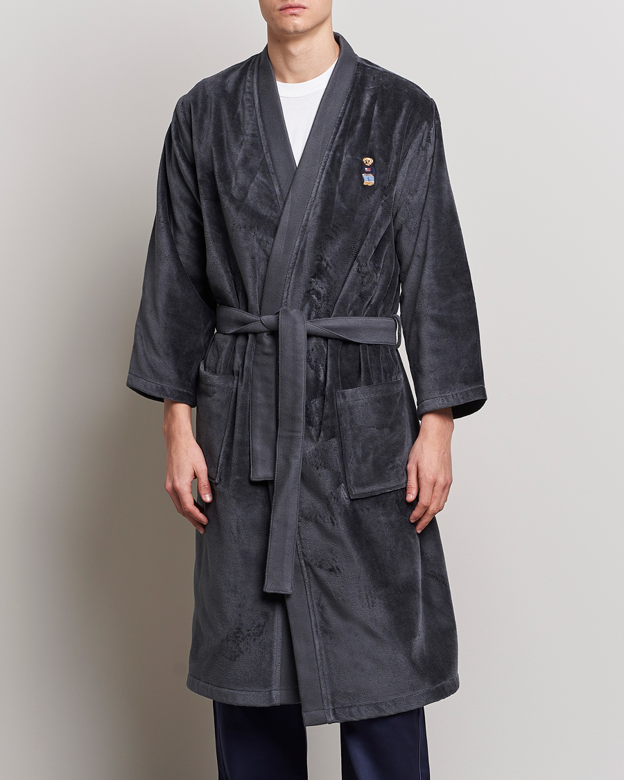 Herr | Pyjamas & Morgonrockar | Ralph Lauren Home | Flag Sweater Bear Bathrobe Charcoal