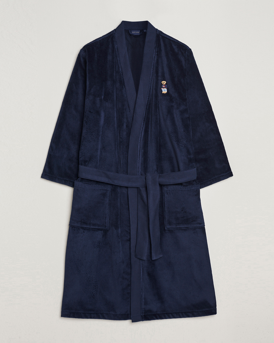 Herr | Pyjamas & Morgonrockar | Ralph Lauren Home | Flag Sweater Bear Bathrobe Navy