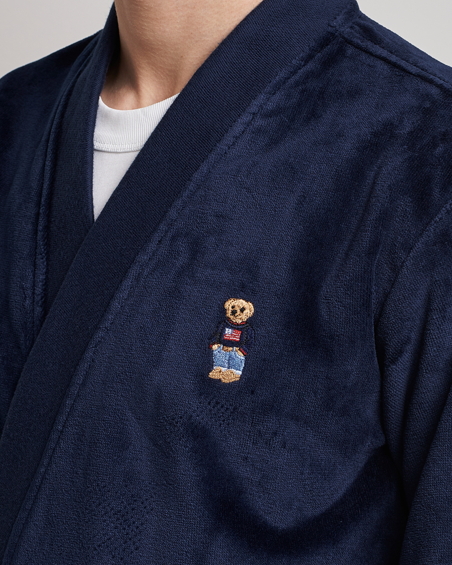 Herr | Pyjamas & Morgonrockar | Ralph Lauren Home | Flag Sweater Bear Bathrobe Navy