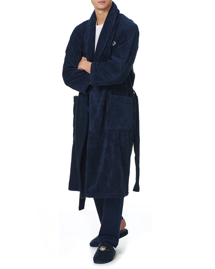 Herr | Pyjamas & Morgonrockar | Ralph Lauren Home | Langdon Shawl Collar Bathrobe Midnight
