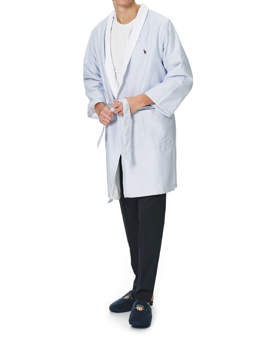 Herr | Pyjamas & Morgonrockar | Ralph Lauren Home | Oxford Men Kimono Bathrobe Blue