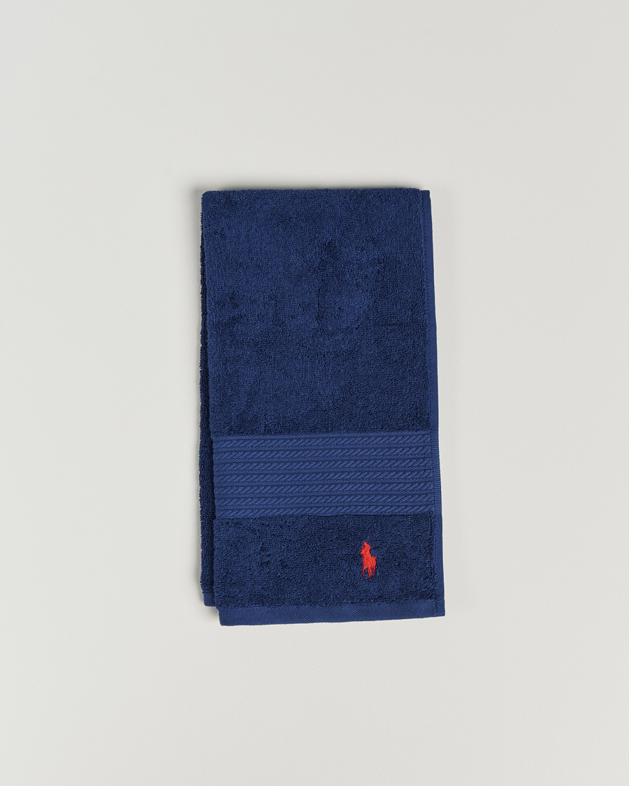 Herr | Ralph Lauren Home Polo Player Guest Towel 40x75 Marine | Ralph Lauren Home | Polo Player Guest Towel 40x75 Marine
