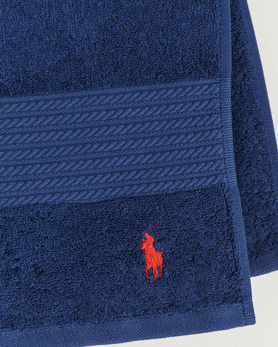 Herr | Ralph Lauren Home Polo Player Guest Towel 40x75 Marine | Ralph Lauren Home | Polo Player Guest Towel 40x75 Marine