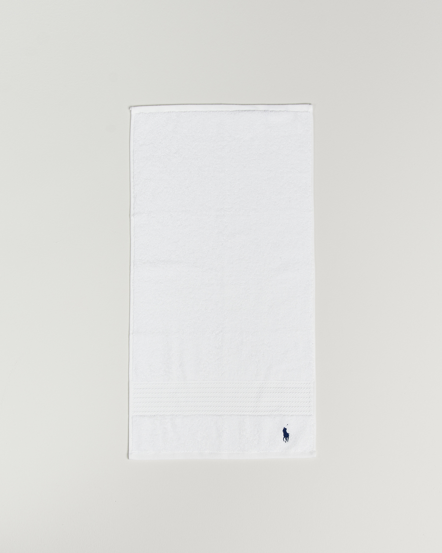 Herr | Ralph Lauren Home Polo Player Guest Towel 40x75 White | Ralph Lauren Home | Polo Player Guest Towel 40x75 White