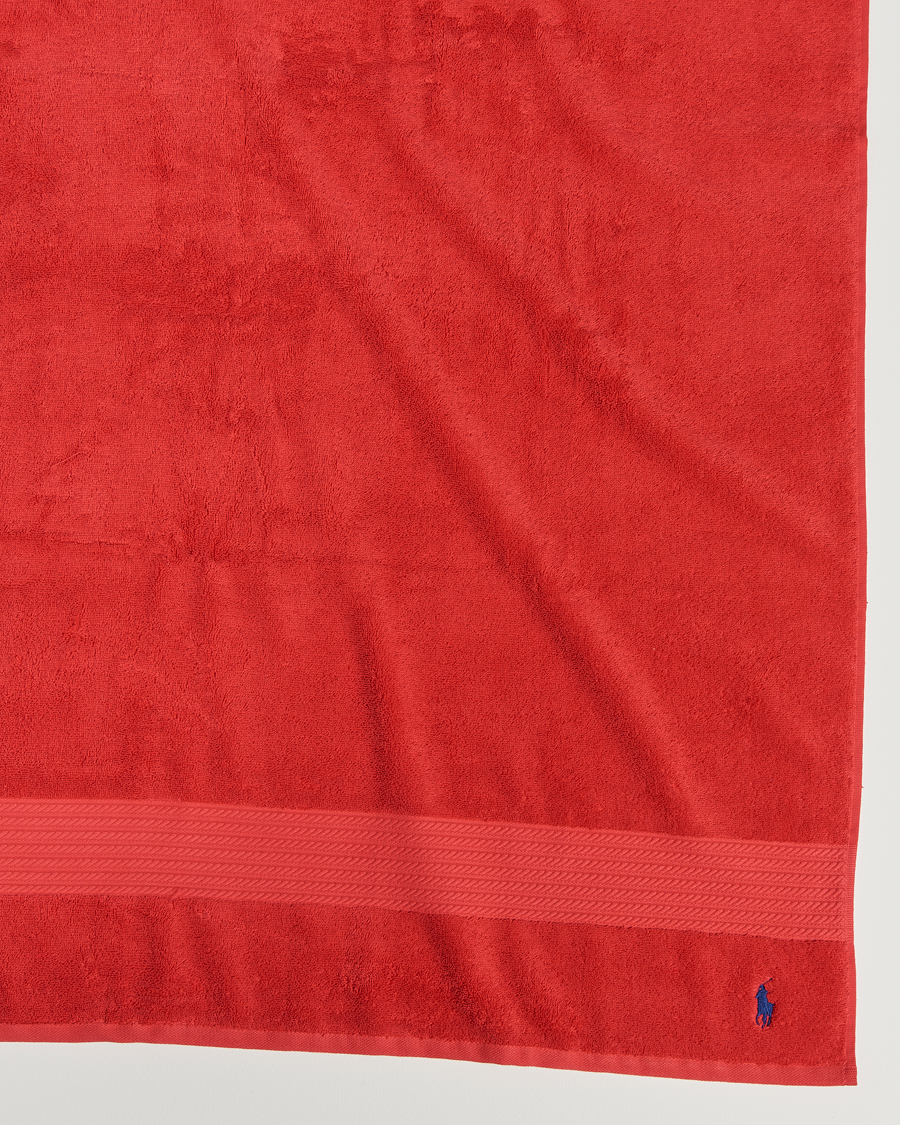 Herr | Ralph Lauren Home Polo Player Shower Towel 75x140 Red Rose | Ralph Lauren Home | Polo Player Shower Towel 75x140 Red Rose