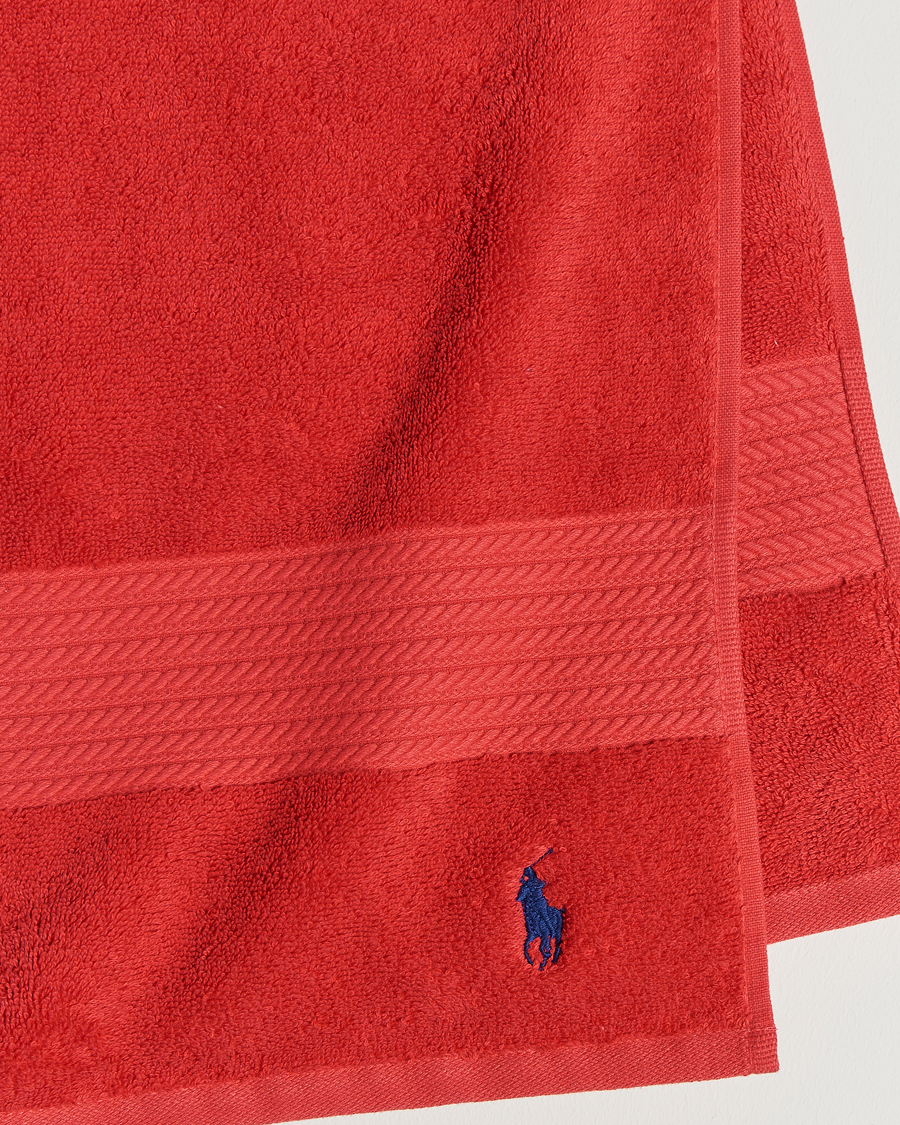 Herr | Ralph Lauren Home Polo Player Shower Towel 75x140 Red Rose | Ralph Lauren Home | Polo Player Shower Towel 75x140 Red Rose
