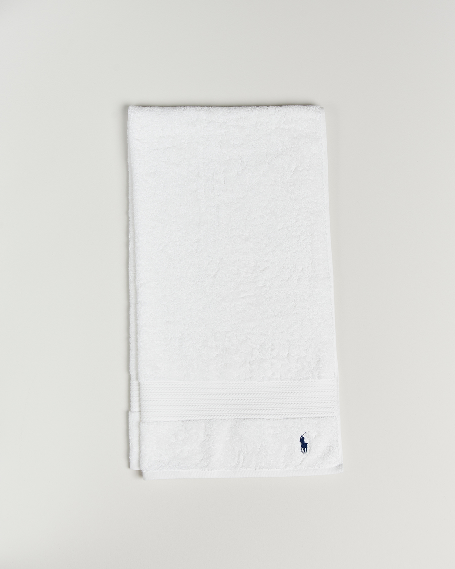 Herr | Ralph Lauren Home Polo Player Shower Towel 75x140 White | Ralph Lauren Home | Polo Player Shower Towel 75x140 White