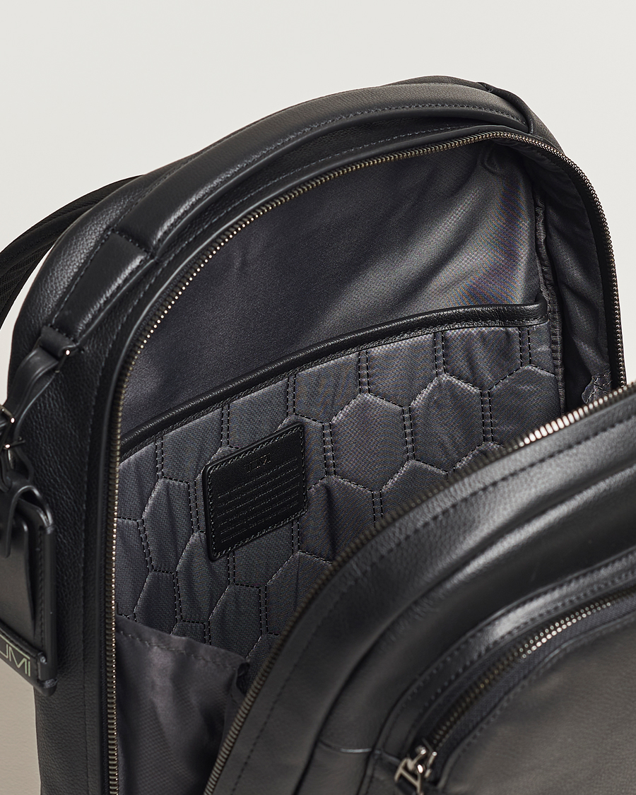 Herr | TUMI Harrison Bradner Leather Backpack Black | TUMI | Harrison Bradner Leather Backpack Black